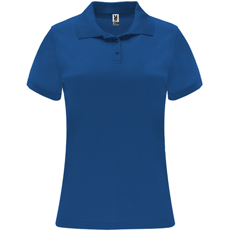 Polo en tejido Técnico Entallado de Mujer Azul royal, personalizable con logo de empresa en Uniforma - LY0410