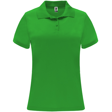 Polo Técnico Entallado Mujer Verde Kelly - LY0410