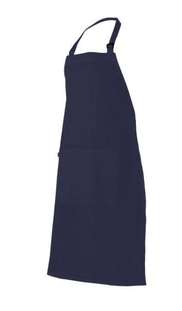 Delantal cocina con peto en color Azul marino  - V404203