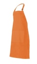 Delantal cocina con peto en color Naranja  - V404203