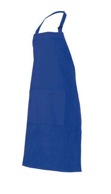 DDelantal cocina con peto en color Azul royal  - V404203
