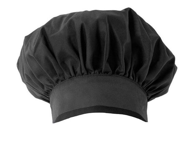 Gorro Cocina Frances en 20 Colores Negro Uniforma - V404001