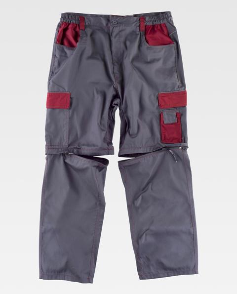 Pantalon desmontable bermudas gris - TWF1850