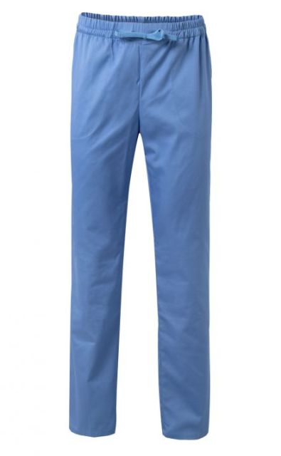 Pantalón trabajo comodo Cintura de Goma azul celeste- V533001