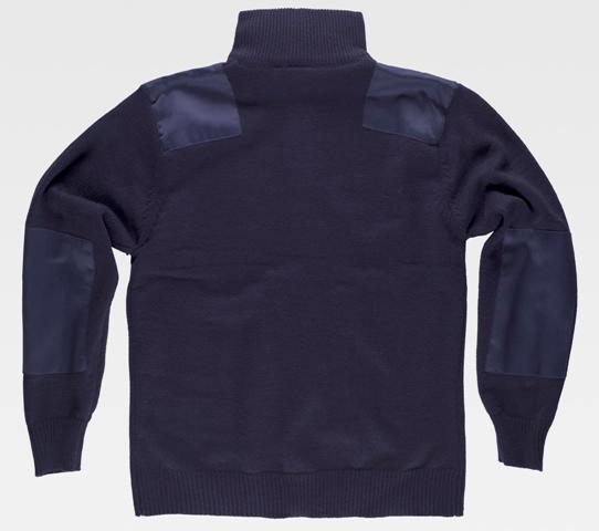 Jersey Chaqueta Cuello Alto Cremallera Marino - TS4500