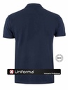 Polo de manga corta de color azul marino, de poliéster con algodón de 220 grms, en Uniforma, Vestuario Profesional  - VMK215CV