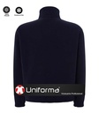 Chaqueta Polar Azul Marino  cierre de cremallera Completa, puños elástico, cuello alto, protección contra el frío, personalizable con logo de empresa en Uniforma, bordado, serigrafía - HK3030