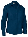 Camisa Azul marino Mujer Manga Larga - VL1280
