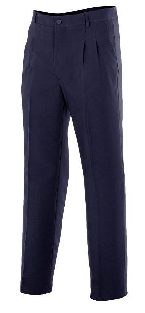 Pantalón Azul marino Hombre Pinzas camarero y trabajos de oficina - V301