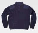 Jersey de trabajo de Punto Grueso y Cuello Alto Azul marino - TS5501
