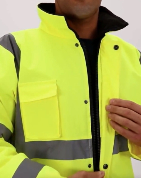 Chaquetón impermeable de alta visibilidad reflectante  - PR2083