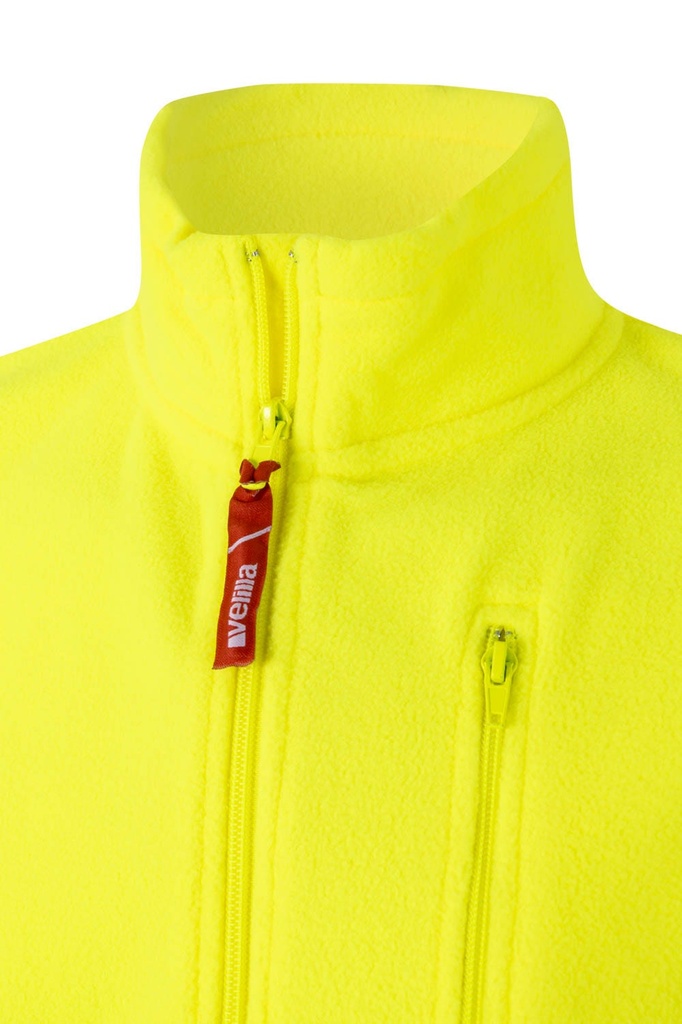 Chaqueta Polar reflectante de alta visibilidad cierre de cremallera completa homologado EN ISO 29471 Clase 1 - V181 Amarillo Fluor , para empresas, personalizable con logo