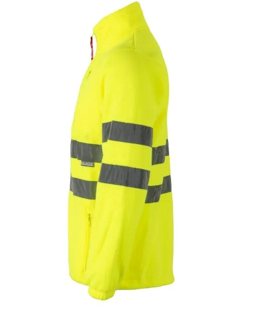 Chaqueta Polar reflectante de alta visibilidad cierre de cremallera completa homologado EN ISO 29471 Clase 1 - V181 Amarillo Fluor , para empresas, personalizable con logo