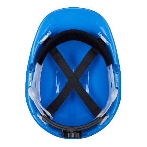 Casco de trabajo con ajuste de rosca azul royal personalizable para empresas  - PPS57