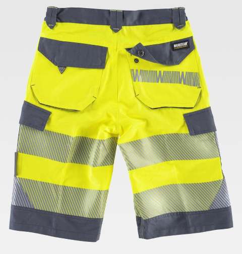 Pantalón Bermuda de Alta Visibilidad amarillo - TC2705