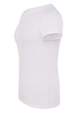 Camiseta Mujer Cuello Redondo entallada de color blanco personalizable para empresas en uniforma - HK2034