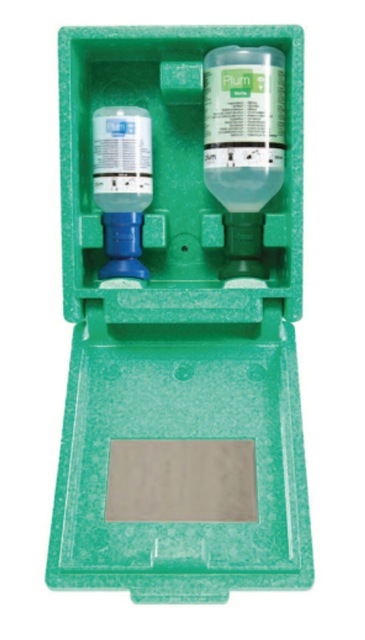 Plum Combi Box Solución Kit Lavaojos de pared de emergencia portatil  SF11024