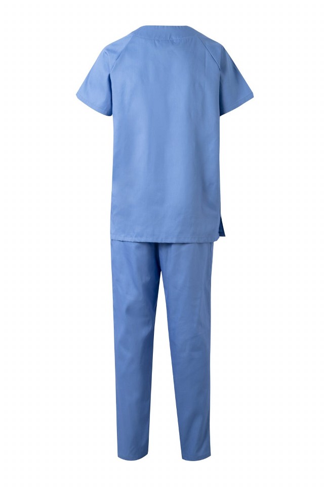 Conjunto Pijama Medico Sanitario barato y económico para el sector sanitarios enfermeros enfermeras bedeles y empresas de limpieza y mantenimiento personalizable con logo de empresa en uniforma V800