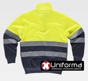 Sudadera de trabajo Azul marino y amarillo Reflectante Alta Visibilidad personalizable con logo de empresa en uniforma - TC9035