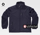 Chaqueta Polar Azul marino de cuello alto con cierre de cremallera completa de nylon y tejidos de refuerzo en hombros y codos perosnalizables con logo de empresa en uniforma  - TS4000