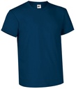Camiseta azul marino de Algodón 160 grms de manga corta para personalizar con logo de empresa en uniforma.net - VL4000