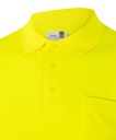 Polo de trabajo de Alta Visibilidad clase 2 con Algodón amarillo reflectante de Manga Larga personalizable con logo de empresa en uniforma - V305514