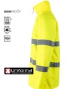 Parka Amarilla Reflectante Alta Visibilidad Homologada EN ISO 20471 clase 3, Mal tiempo EN343, con capucha, Rainproof, personalizable con logo de empresa en uniforma.net  - V306004