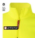 Chaqueta Forro Polar amarillo Reflectante de alta visibilidad clase 2 cierre de Media Cremallera - V180