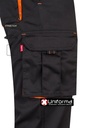 Pantalón de trabajo Elástico Stretch Bicolor reforzado multibolsillos con bolsillos de cargo de tejido resistente de la gama FluorMatch combinable para uniforme de trabajo corporativo - V103008S