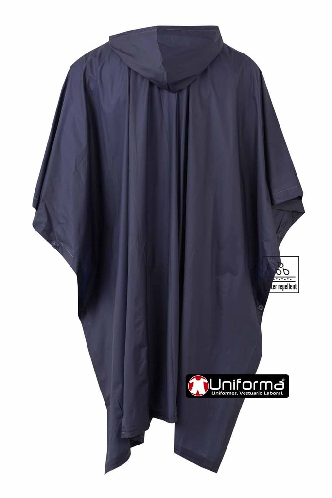 Chaqueta de lluvia impermeable tipo Poncho para Lluvia, con capucha, de hechura amplia para usar sobre la ropa, personalizable con logo de empresa en uniforma, V187