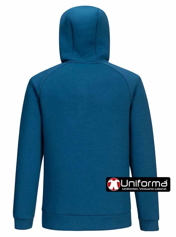 Sudadera de trabajo de calidad superior con Capucha en tejido Técnico Bi-Elástica con elastano, personalizable con logo de empresa en uniforma - PDX467