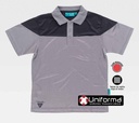 Polo de trabajo en tejido técnico fresco transpirable y resistente en micro piqué micro perforado para mejorar la transpirabilidad, de diseño bicolor, personalizable con logo de empresa en uniforma  -TWF2616