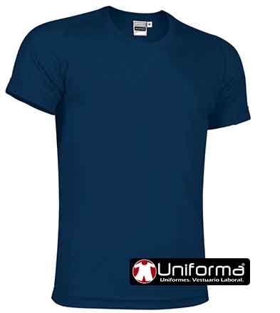 Camiseta de manga corta en tejido técnico resistente y transpirable con mandas ranglán de personalizable con logo de empresa en uniforma  - VL6313