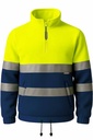Chaqueta Polar de alta visibilidad homologada en clase 2 EN ISO 20471 Clase 2 contra el frío, con cierre de media cremallera, bandas reflectantes, de diseño bicolor, personalizable con logo de empresa en uniforma  - PR5622