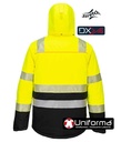 Chaqueta Elástica reflectantes de Alta Visibilidad de color amarillo personalizable con logo de empresa en uniforma DX4 - PDX430