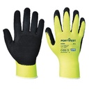 Pack 10 unds Guantes de trabajo amarillos de Alta Visibilidad con recubrimiento de Latex - PA340