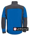 Chaqueta tipo Softshell de diseño Bicolor y multi bolsillos, con tejido hidrofugado, repelente de los líquidos, de triple capa, con capa interna de micro polar, diseño trekking, personalizable con logo de empresa en Uniforma- VL1752