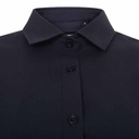 Camisa de trabajo de mujer en tejido elástico Stretch de manga corta, cómoda y ligera, en popelín de 115 grms, personalizable con logo de empresa en Uniforma  - V405018S