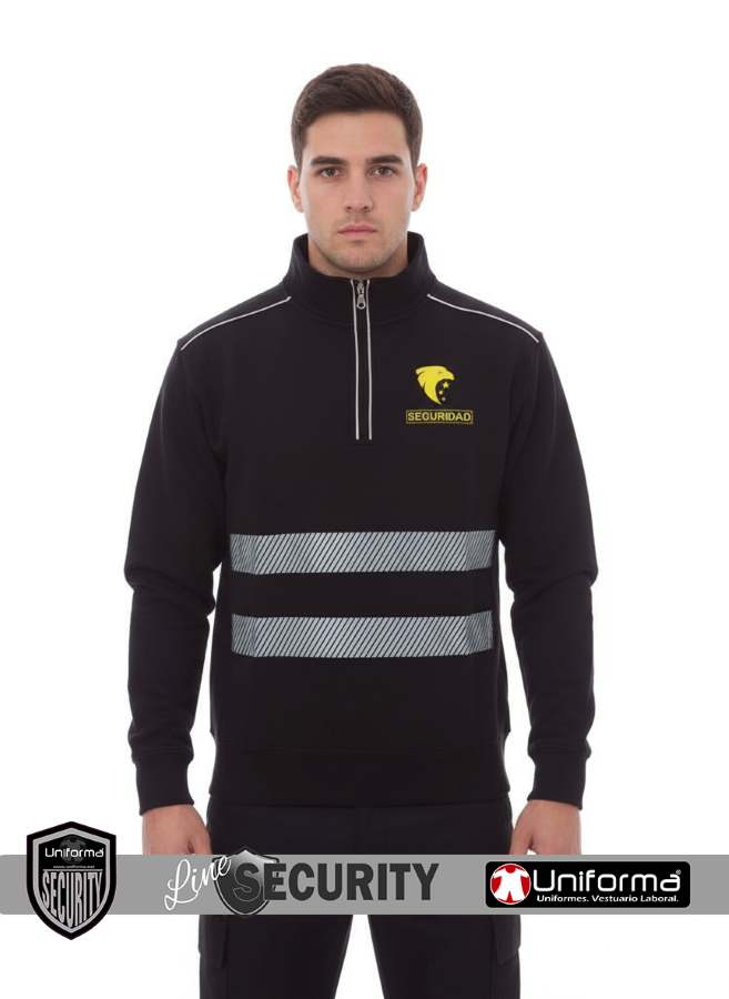 Sudadera Vigilante de Seguridad personalizable con logos de empresas de vigilancia en Uniforma - PY00012