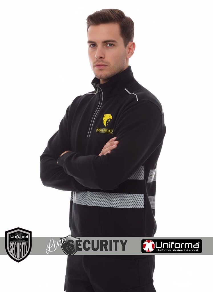 Sudadera Vigilante de Seguridad personalizable con logos de empresas de vigilancia en Uniforma - PY00012