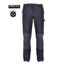 Pantalón de trabajo en tejido elástico con elastano cómodo y flexible, de diseño bicolor moderno y actual, con refuerzos de Cordura, personalizable con logo de empresa en Uniforma  - TR428