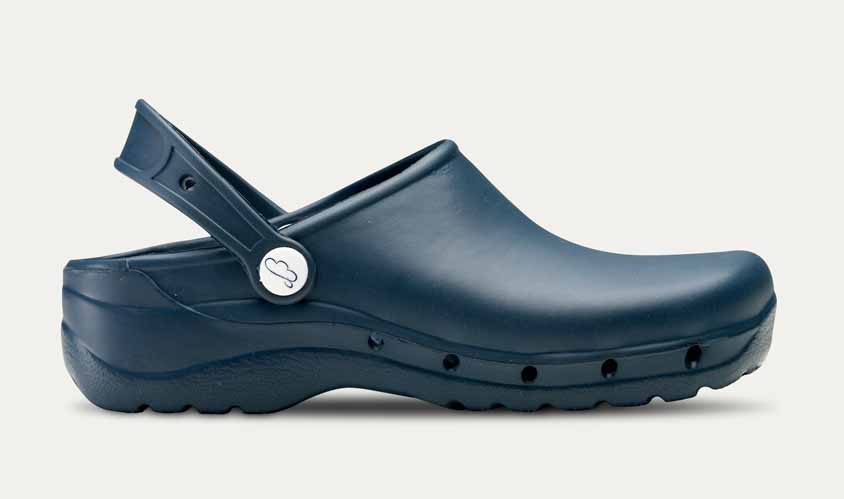 Oferta de liquidación Outlet de Zuecos de trabajo Feliz Caminar Flotantes de color azul marino en Uniforma - OF106