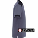 Polo de trabajo unisex de diseño Bicolor de Manga Corta con tejido anti bacterias, en 100% Poliéster técnico, personalizable con logo de empresa en Uniforma - LY8410