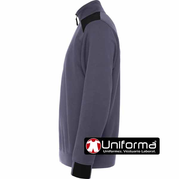 Sudadera de trabajo Bicolor de Media Cremallera personalizable con logo de empresa - LY8413