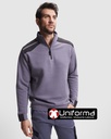Sudadera de trabajo Bicolor de Media Cremallera personalizable con logo de empresa - LY8413