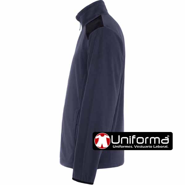 Polar de trabajo en Micropolar Bicolor personalizable con logo de empresa  - LY8412