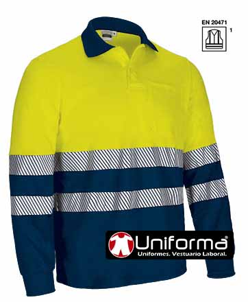 Polo Térmico Alta Visibilidad Manga Larga - VL2633