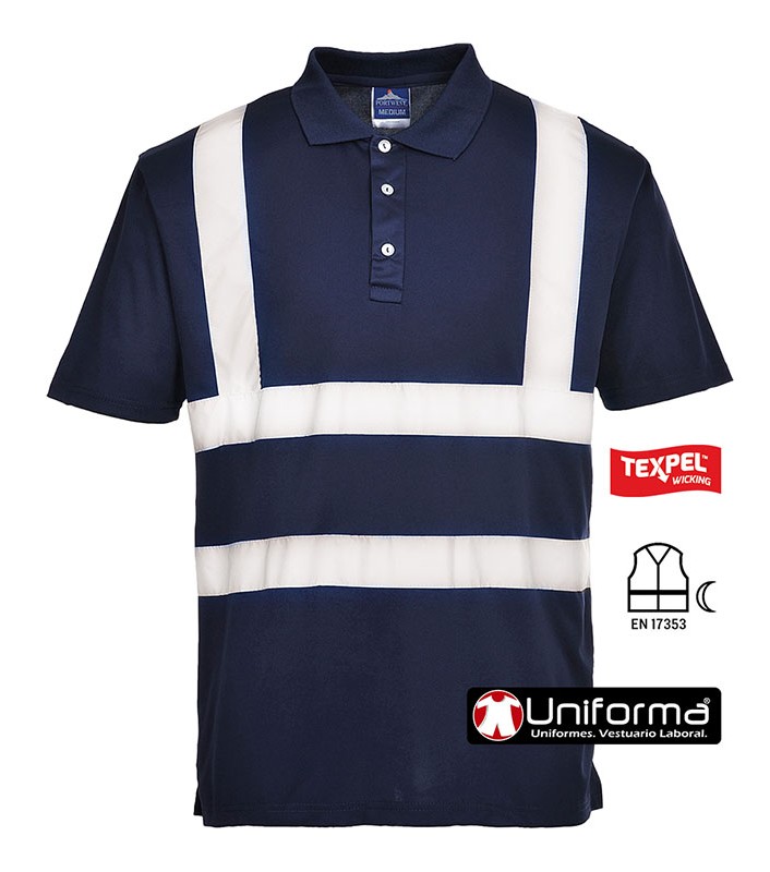Polo Bandas reflectantes Tallas Grandes - PF477