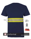 Camiseta Algodón Banda Reflectante Bicolor - UN1050
