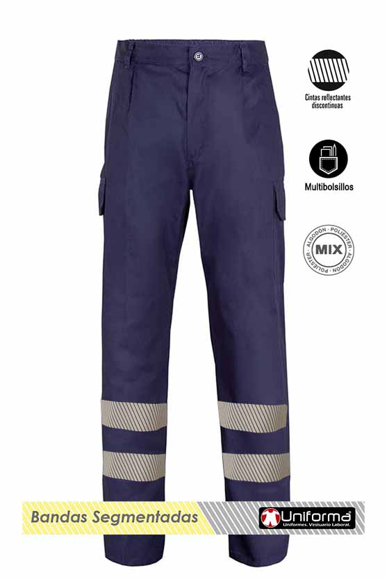 Pantalón Multibolsillos Con Reflectantes - UN34510